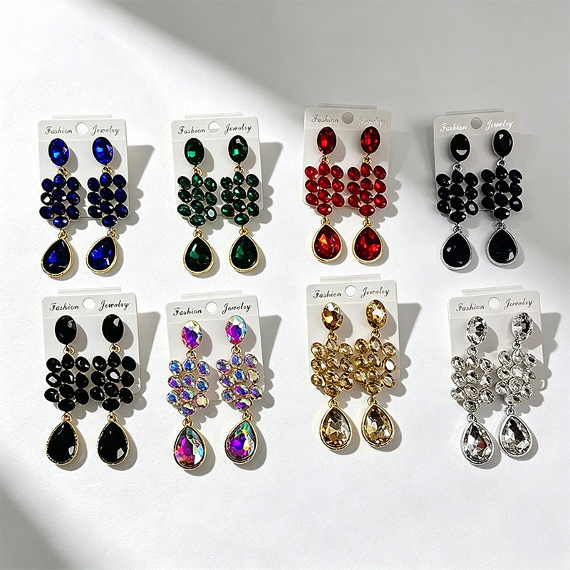 Water Tassel for Women, Elegant Multi-layered Flower Studs, Trendy Versatile Long Drop Earrings