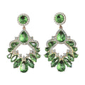 Palace-style dazzling rhinestone for women, French luxury high-end earrings, statement earrings