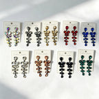 String-style water drop high-end earrings, fashionable and versatile accessories for dates