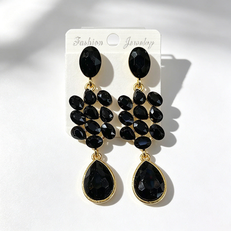 Water Tassel for Women, Elegant Multi-layered Flower Studs, Trendy Versatile Long Drop Earrings