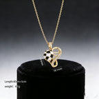 Ink-filled World Cup necklace jewelry, football, light luxury, simple and elegant, alloy heart