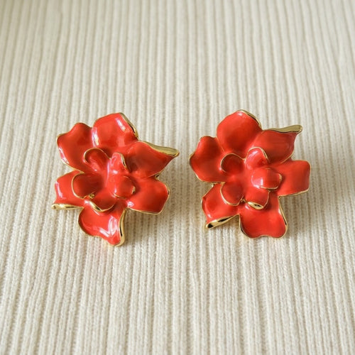 Camellia Flower Earrings